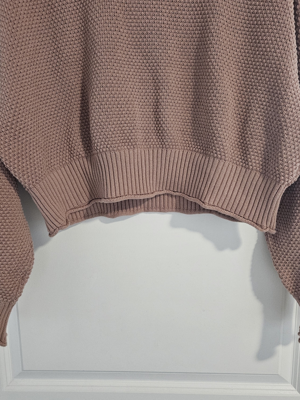 Free People FB Beach Chunky 100% Cotton Knit Sweater – Size Medium - Picture 5 of 7